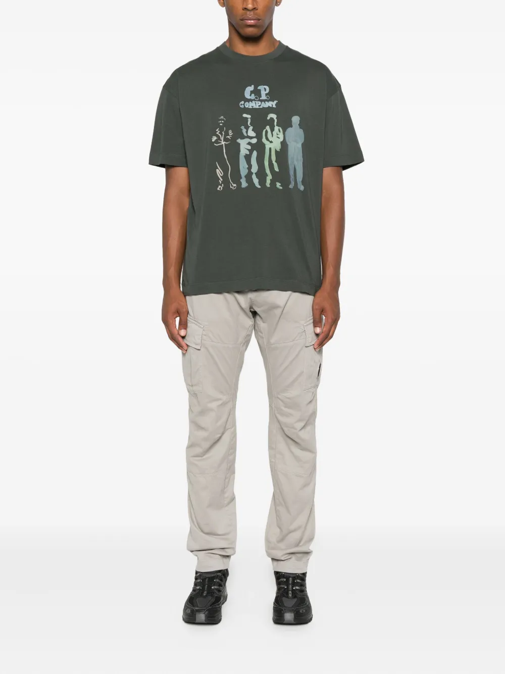C.P. Company T-shirt met grafische print Grijs