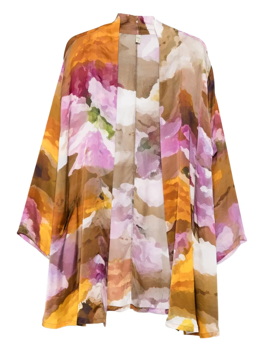 YAVI abstract-print jacket | Brown | Image 1