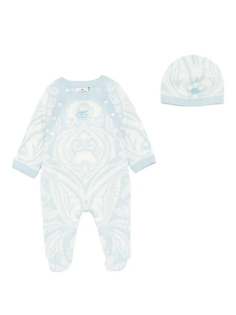 ETRO KIDS paisley-pattern knitted pyjamas