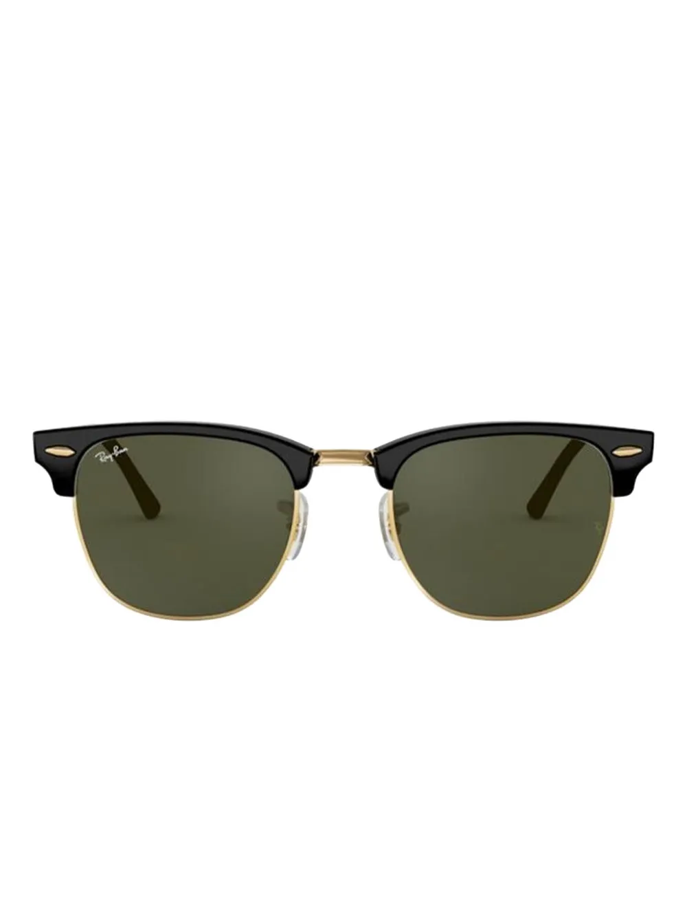 Ray Ban Clubmaster 55mm Polarized Square Sunglasses In Green