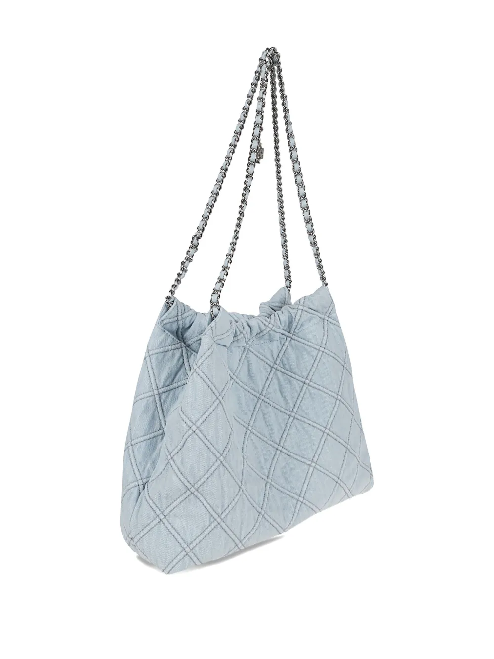 Tory Burch Fleming schoudertas met trekkoord - Blauw