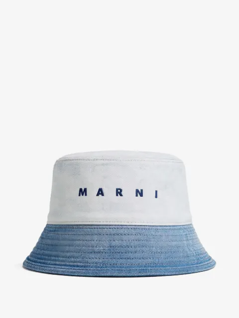 Marni logo denim bucket hat