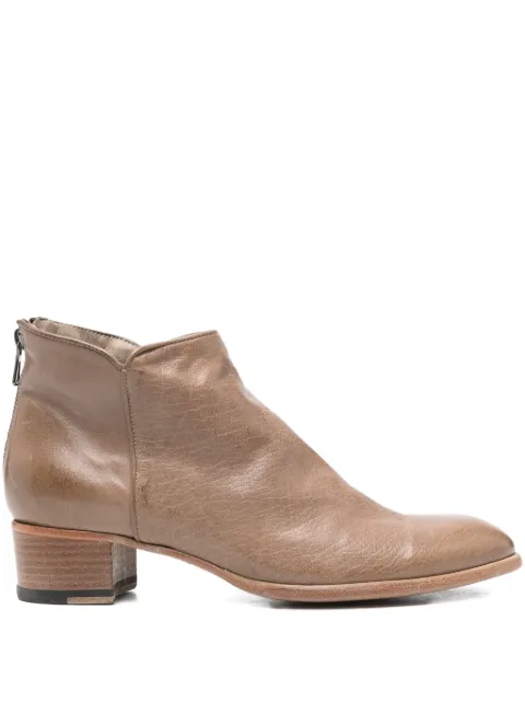 sturlini firenze 40mm zip-detail block-heel ankle boots