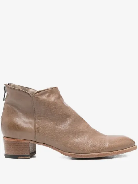 sturlini firenze 40mm zip-detail block-heel ankle boots