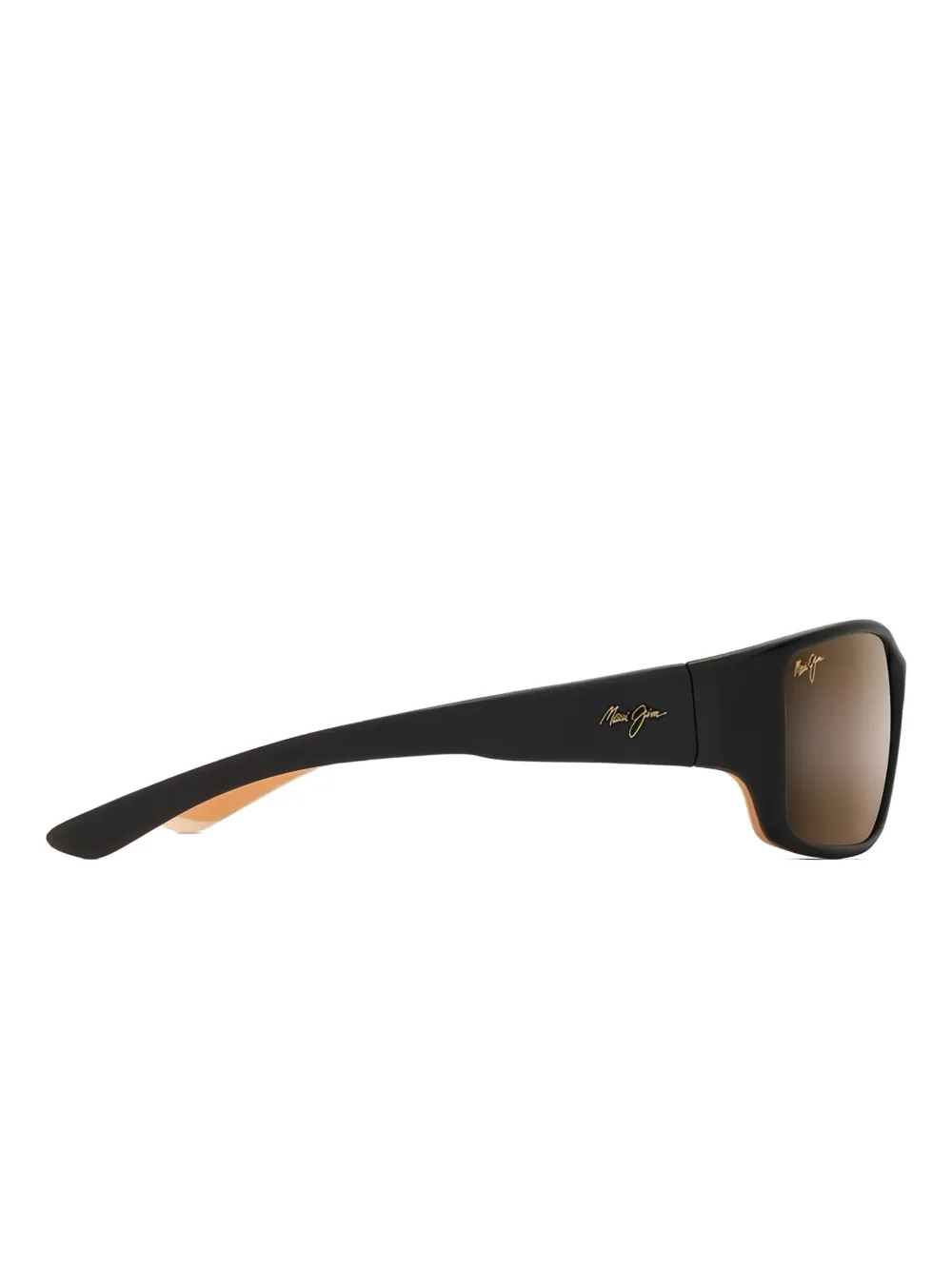 Maui Jim matte rectangle sunglasses Zwart