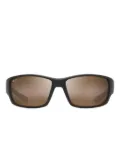 Maui Jim matte rectangle sunglasses - Black