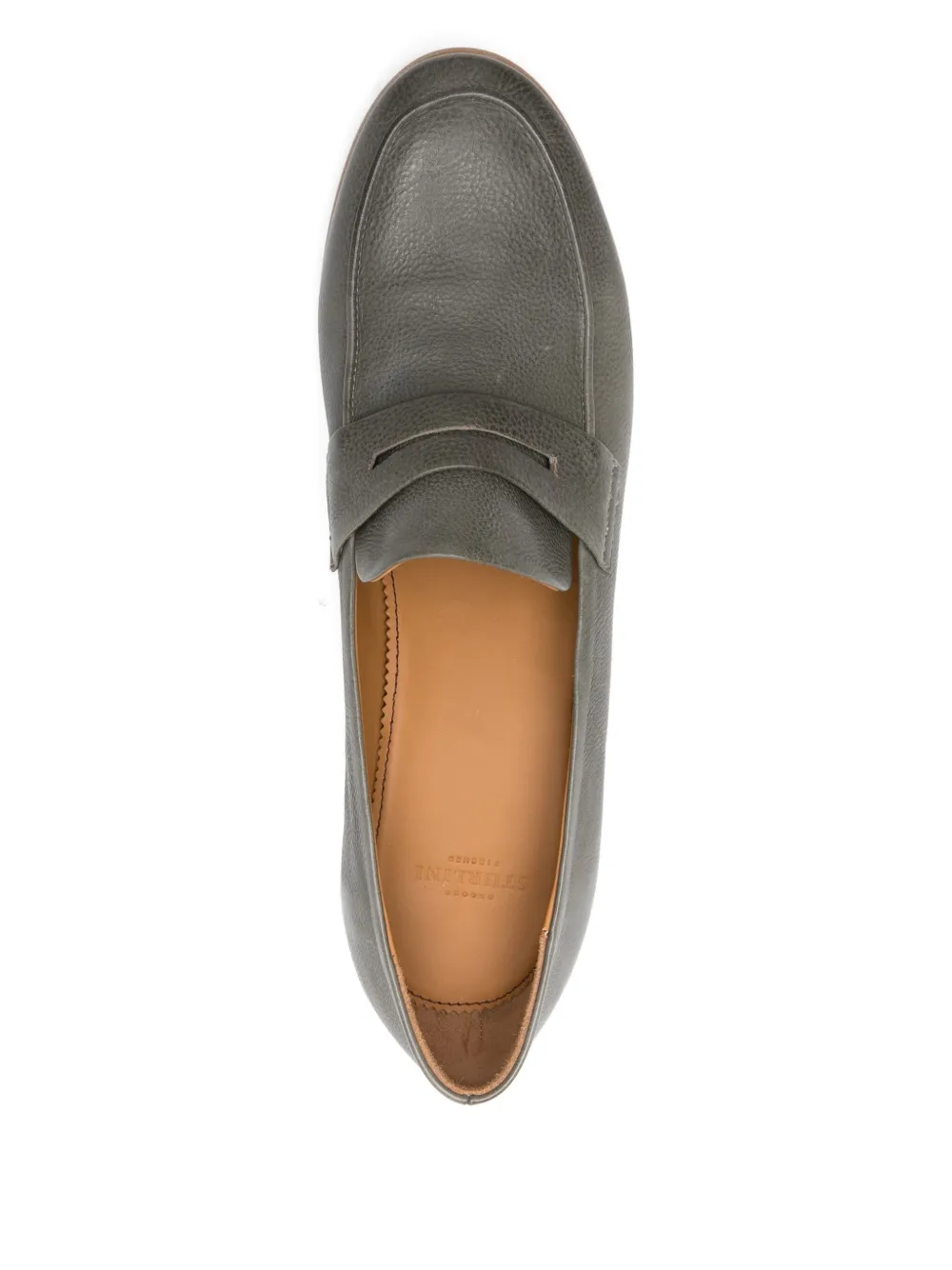 sturlini firenze 55mm block-heel penny-slot loafers Grey