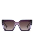 GIGI STUDIOS Kendal geometric acetate sunglasses - Purple