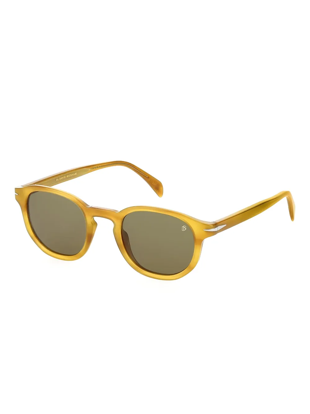 DAVID BECKHAM EYEWEAR round-frame sunglasses Geel