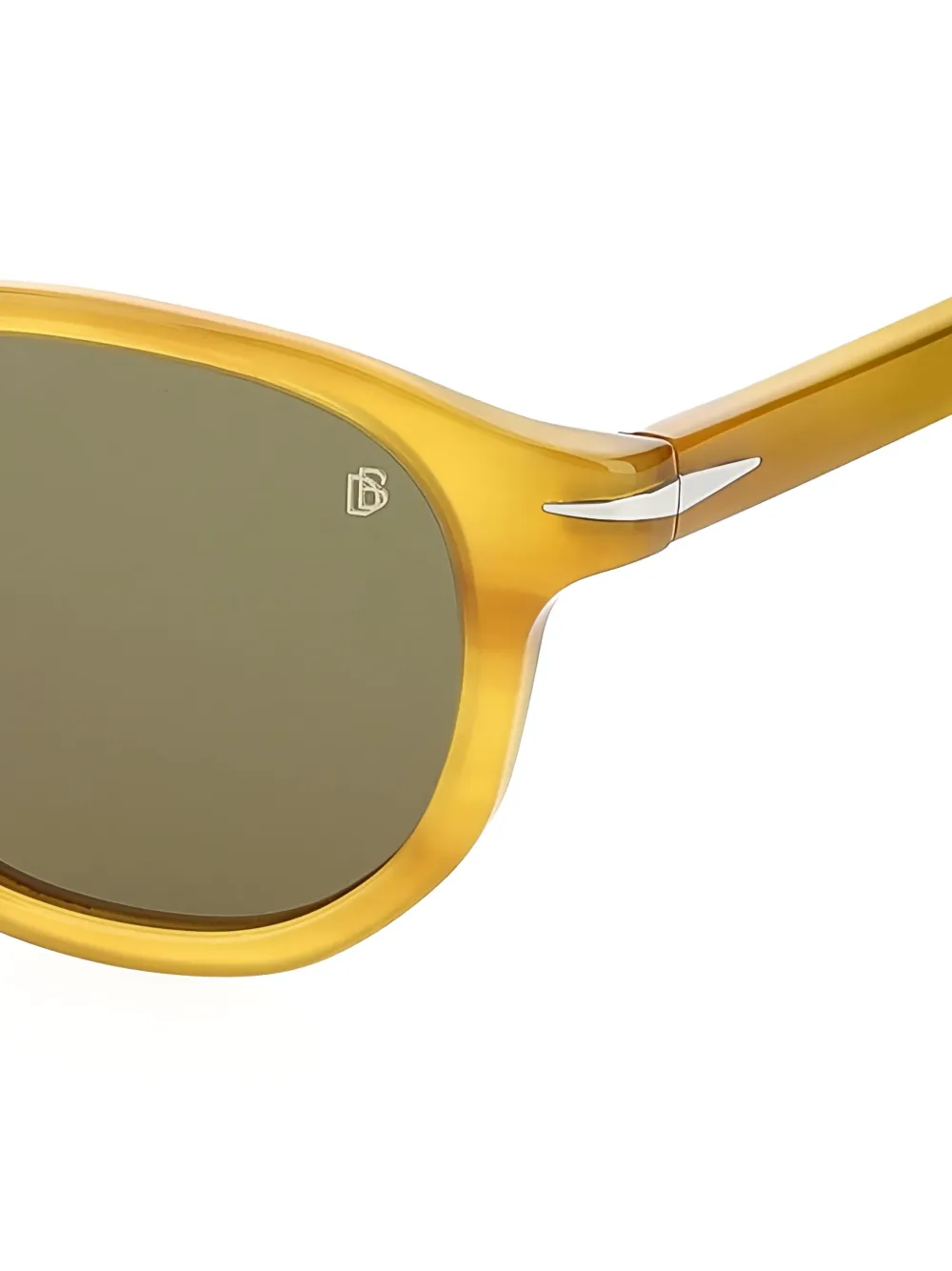 DAVID BECKHAM EYEWEAR round-frame sunglasses Geel