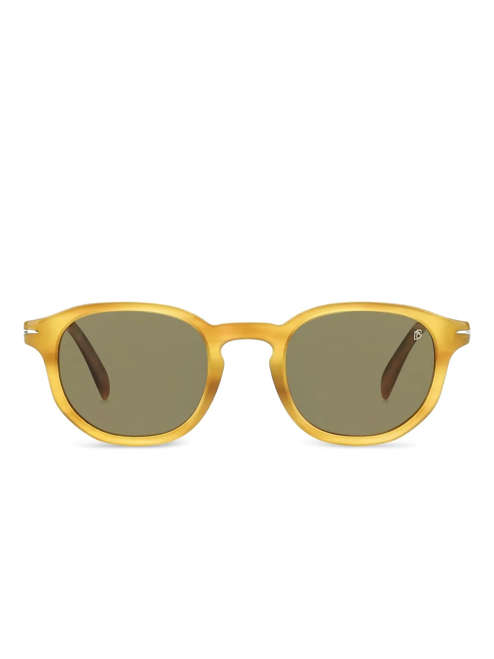 DAVID BECKHAM EYEWEAR round-frame sunglasses Geel