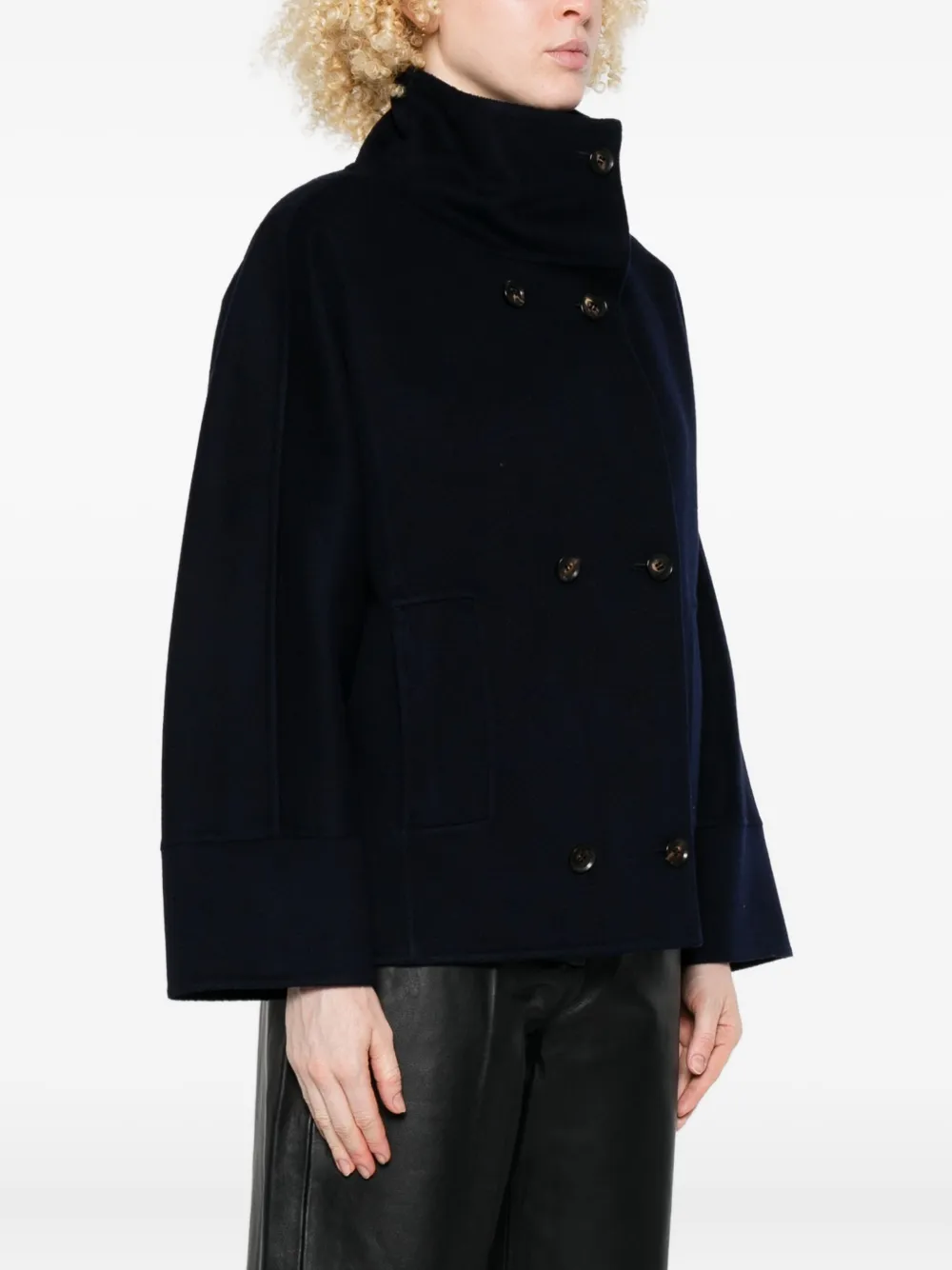 Kiton Jack met dubbele rij knopen Blauw