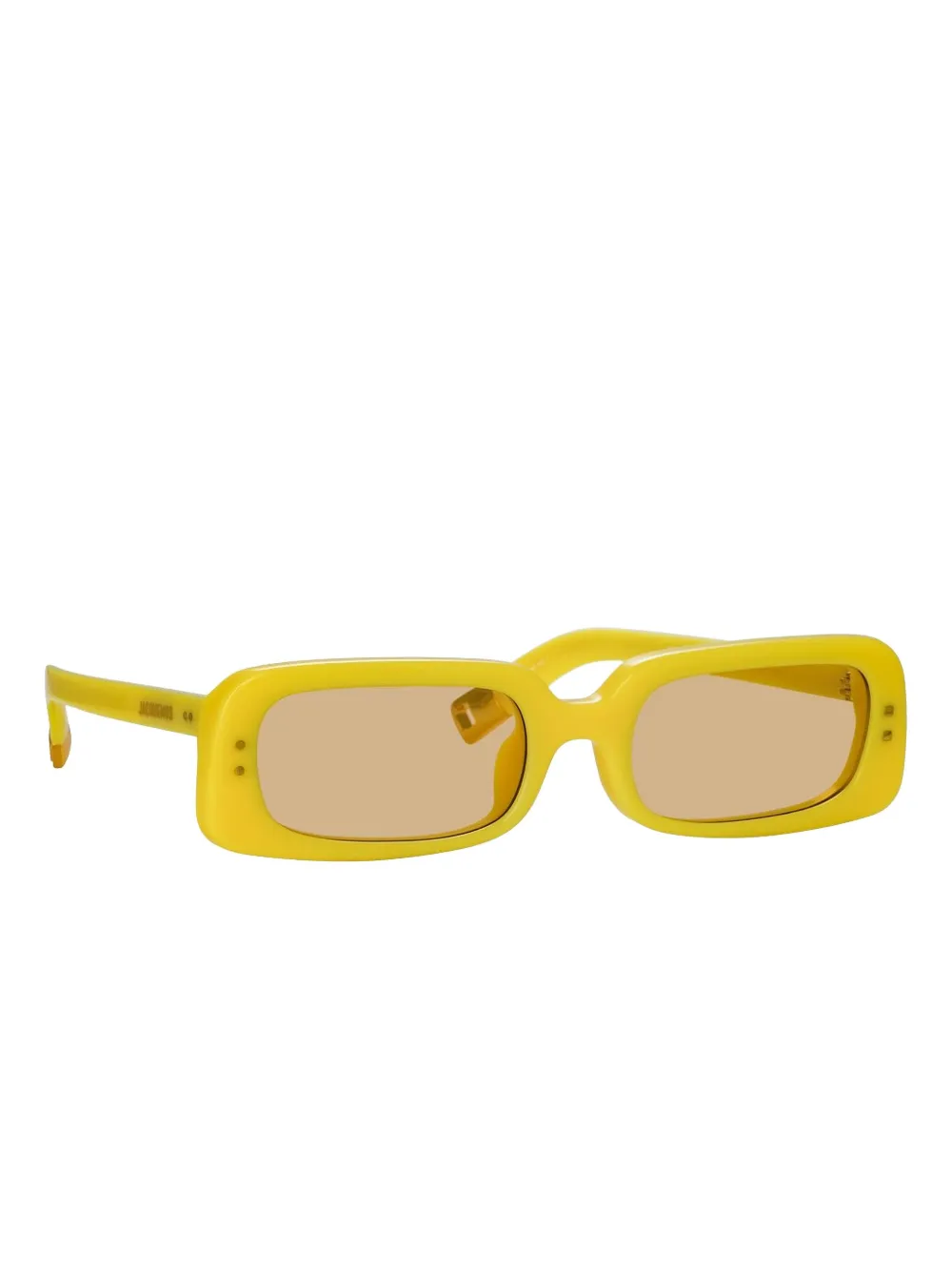 Jacquemus Azzuro rectangle-frame sunglasses Geel