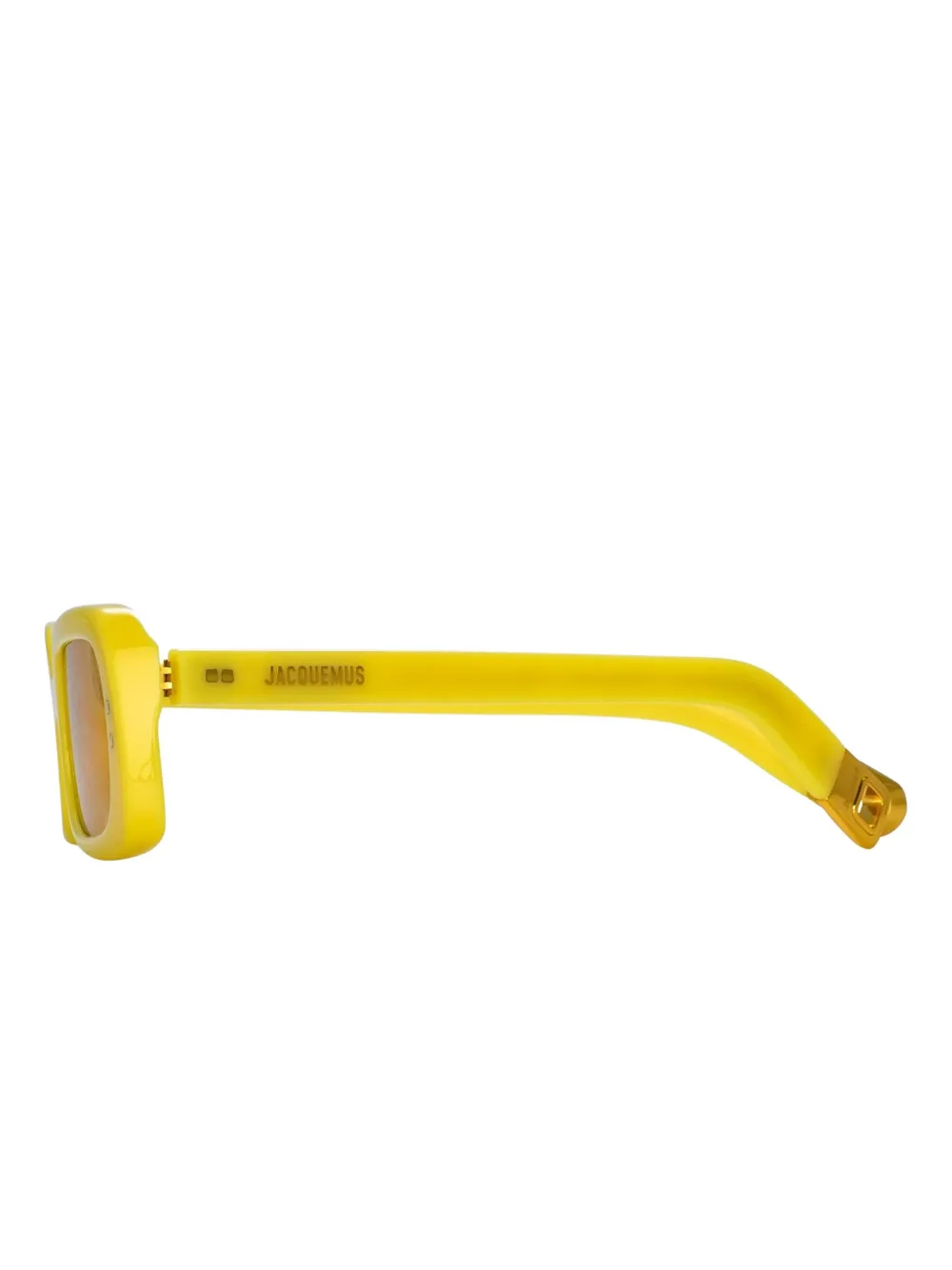 Jacquemus Azzuro rectangle-frame sunglasses Geel