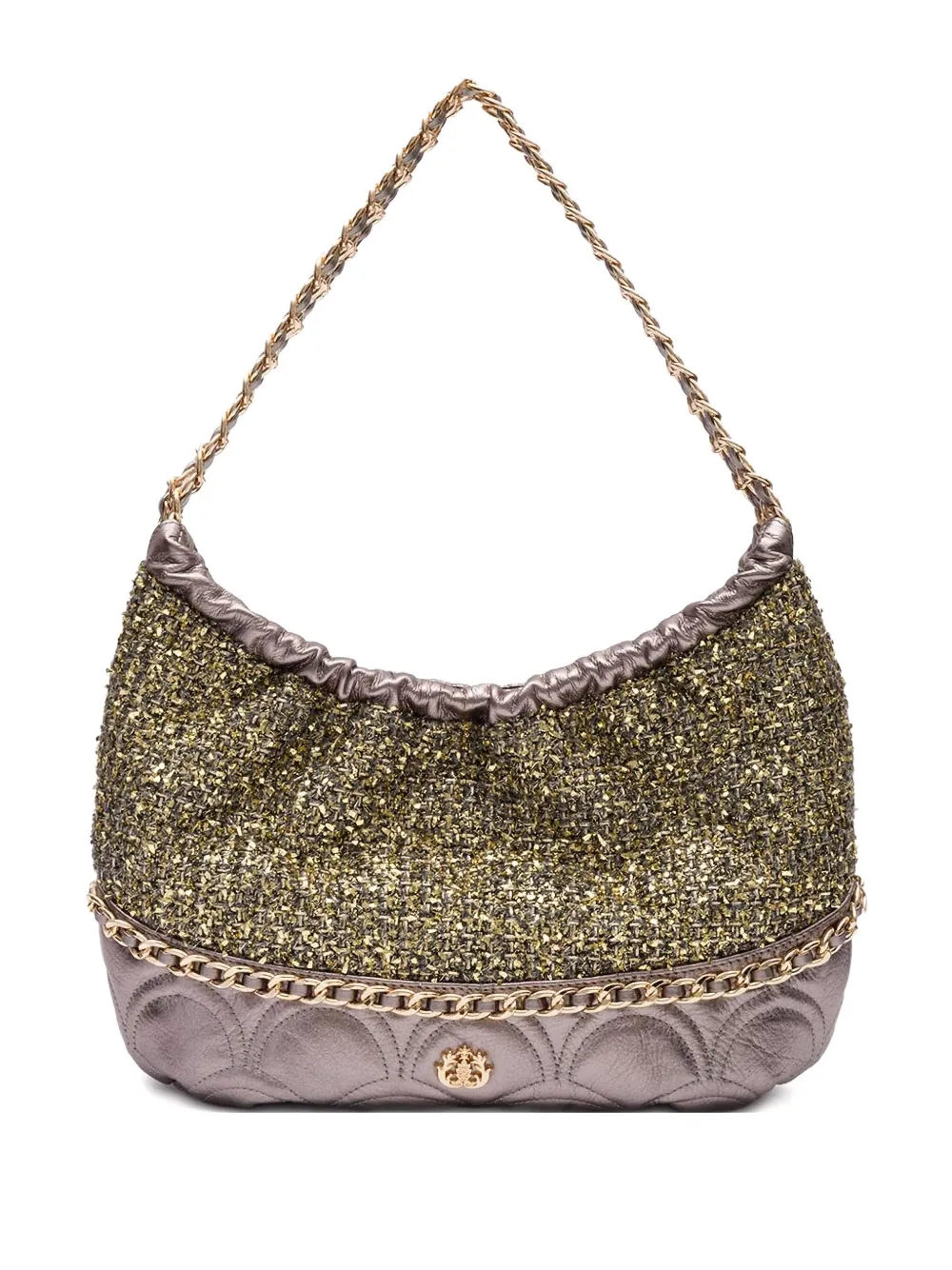 Isla tweed shoulder bag - ゴールドトーン Isla tweed shoulder bag - ゴールドトーン