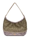 Isla tweed shoulder bag - Gold