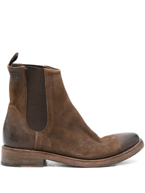 The Last Conspiracy Marco elastic-panel waxed-suede chelsea boots