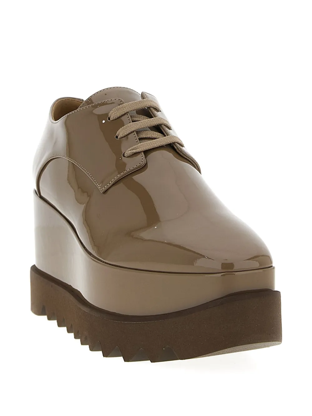 Stella Mccartney Brown Platform Sneakers In Brown