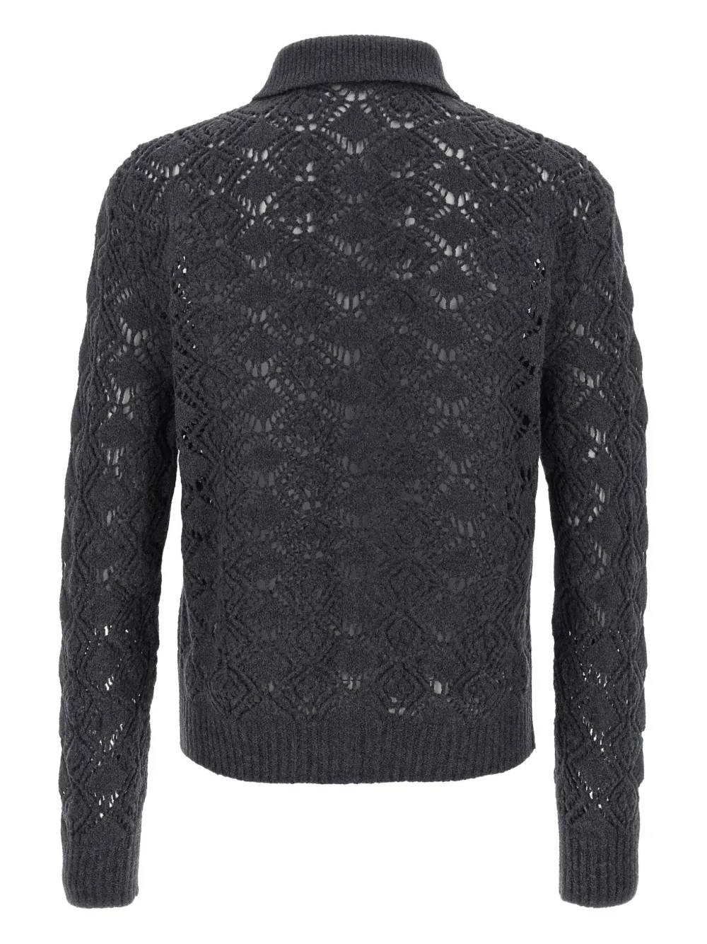 Jil Sander Vest met geperforeerd detail en rits Grijs