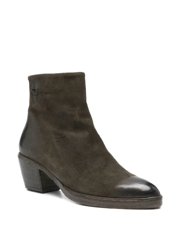 The Last Conspiracy WAXED SUEDE ブーツ 43 黒 The Last Conspiracy zip-detail Suede Boots | Green | FARFETCH