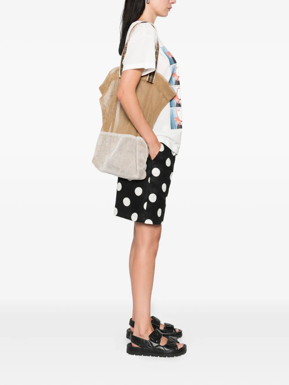 Épice large mesh-panel tote bag | Image 2