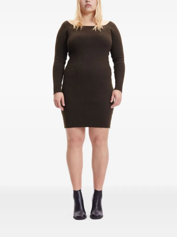 samsoe samsoe knit dress Rylee | Brown julR