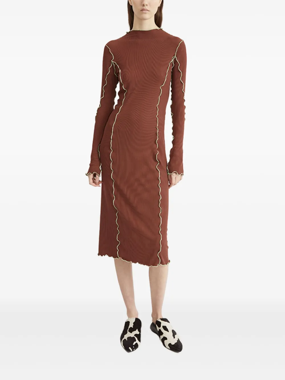 Rodebjer Gabrielle dress Bruin