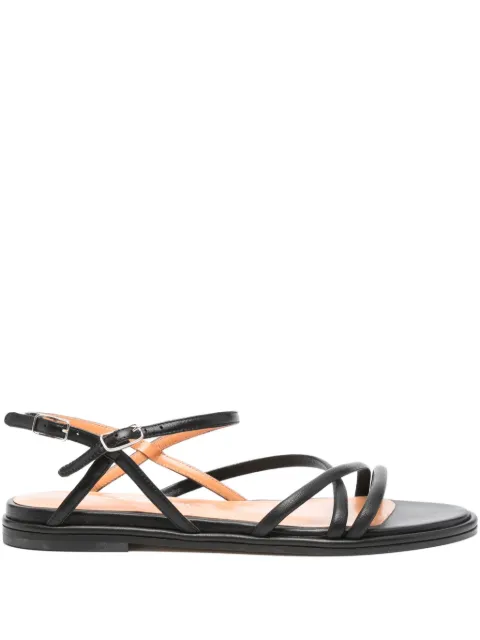 Lella Baldi leather buckle sandals