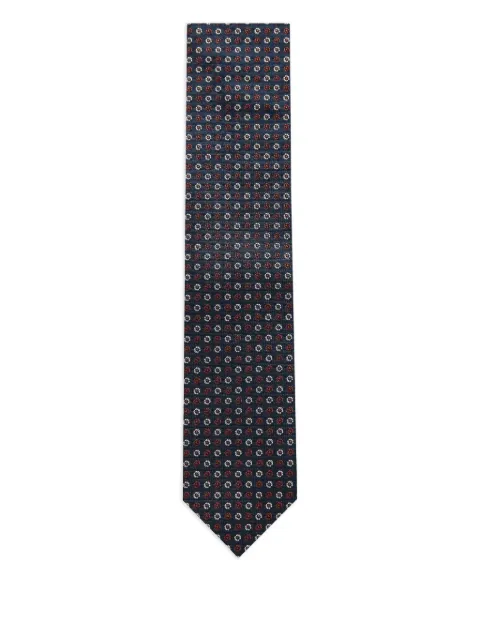 Corneliani corbata con motivo floral