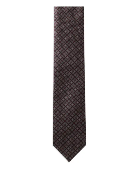 Corneliani geometric-pattern tie