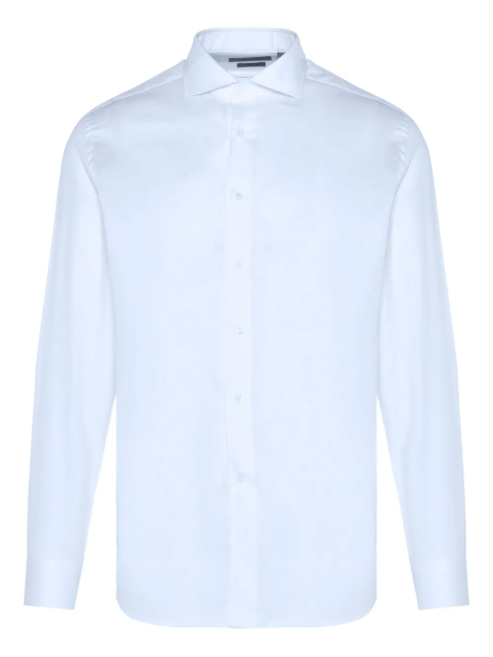 long-sleeve button-fastening shirt