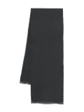 Corneliani textured fringed scarf - Grey
