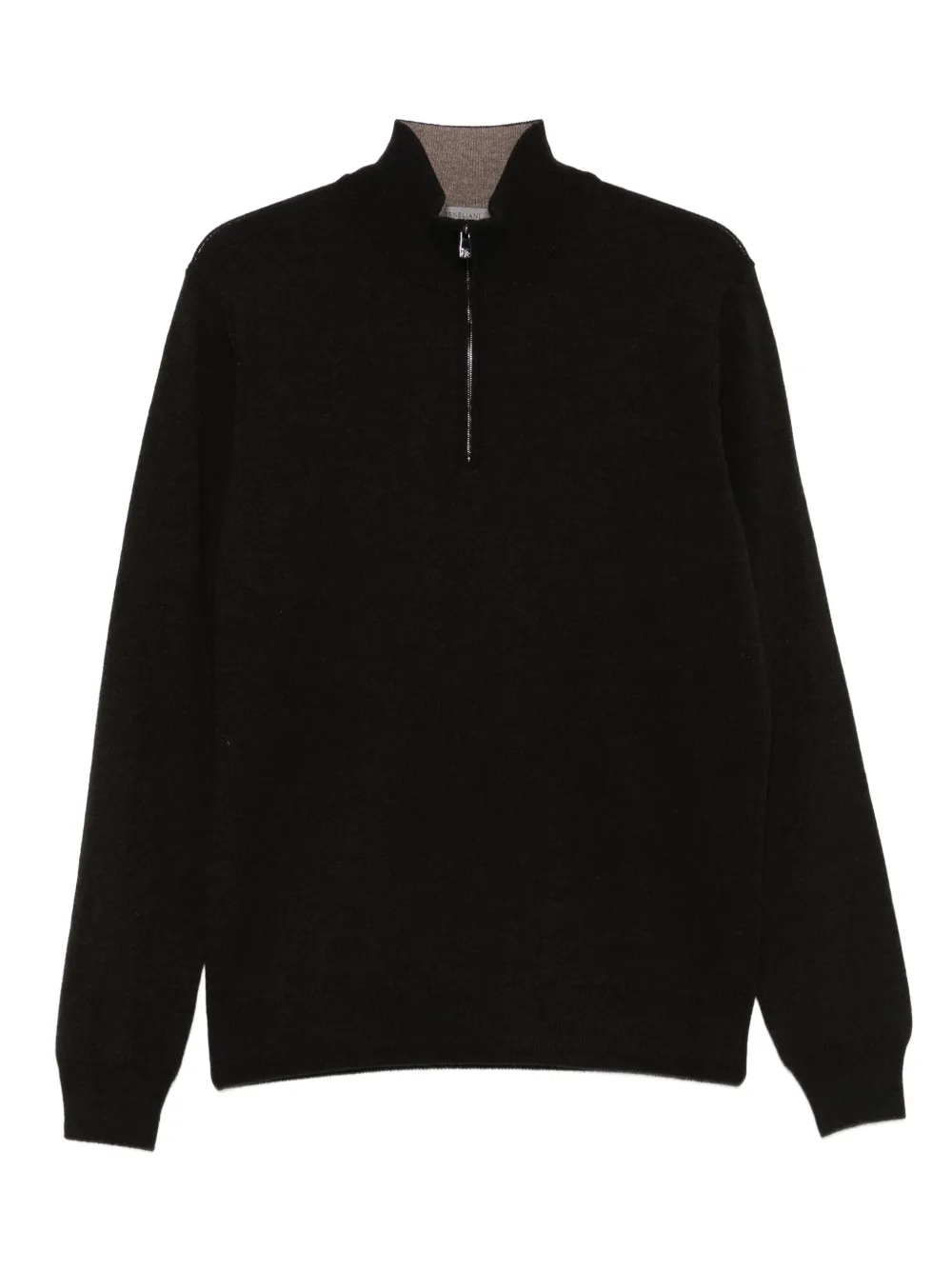 Corneliani high-neck half-zip sweater | Black | Image 1