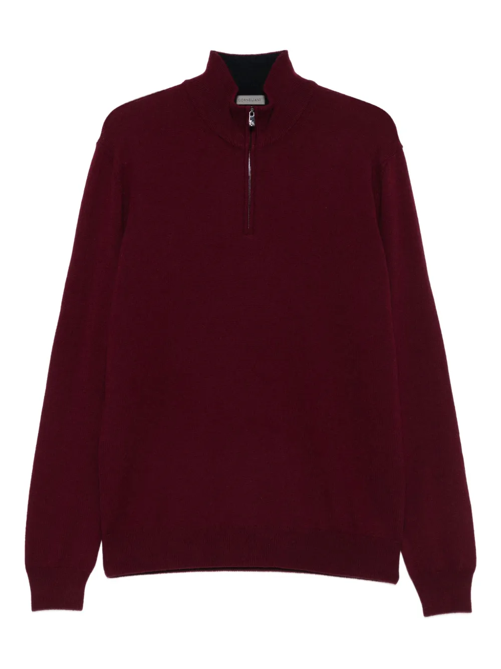 Corneliani high-neck  half-zip jumper | Red | Image 1