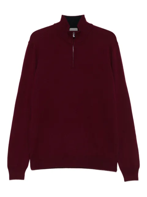 Corneliani high-neck  half-zip jumper