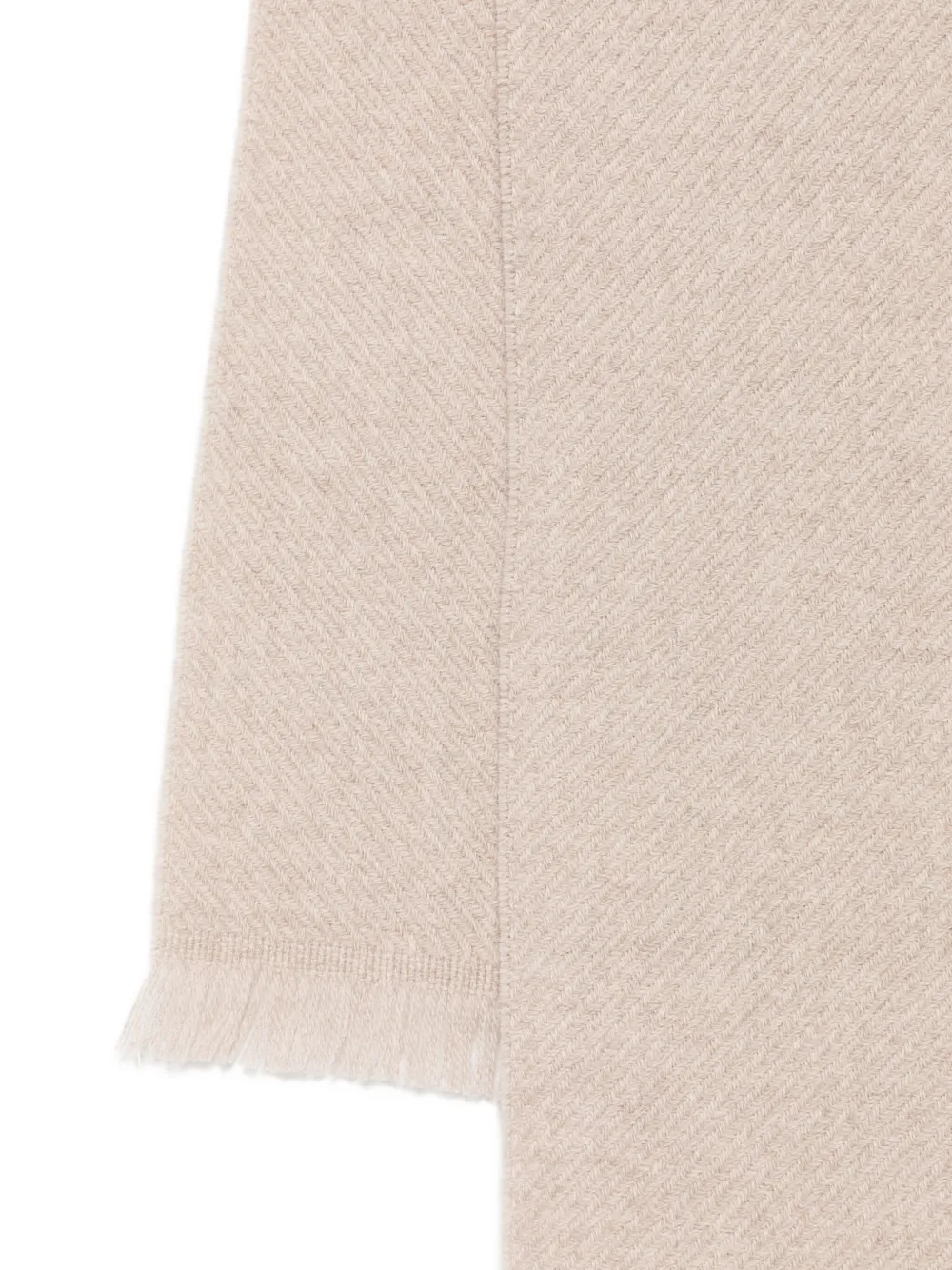 Corneliani Herringbone-pattern Scarf In Gray