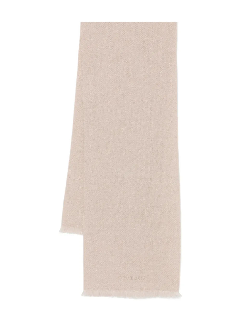 Corneliani herringbone-pattern scarf | Pink | Image 1