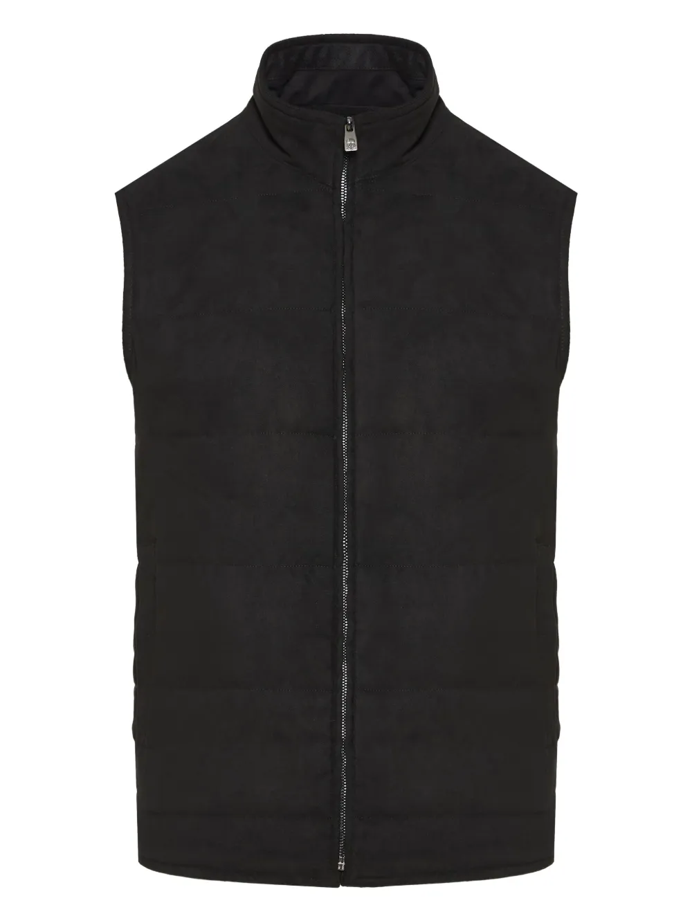 Corneliani Zip Gilet In Black