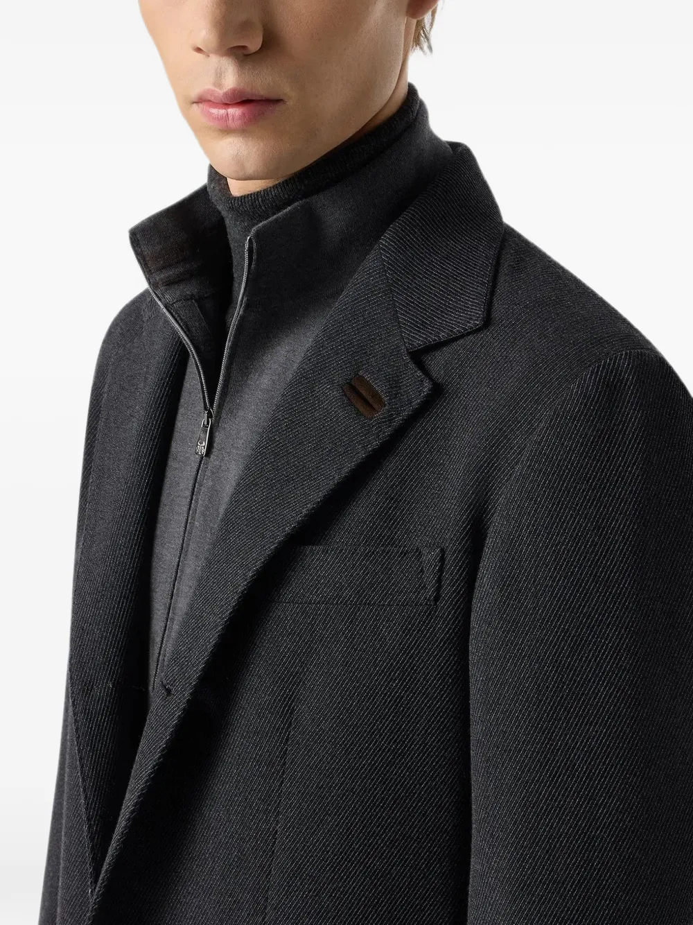 Corneliani Gelaagde blazer Grijs