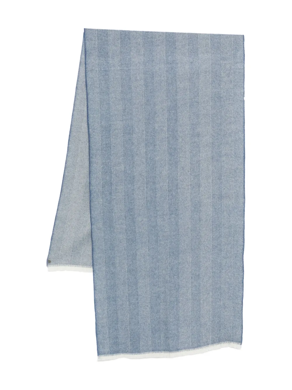 Corneliani herringbone scarf | Blue | Image 1