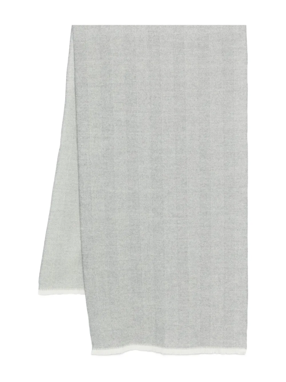 Corneliani écharpe à motif de chevrons | gris | Image 1