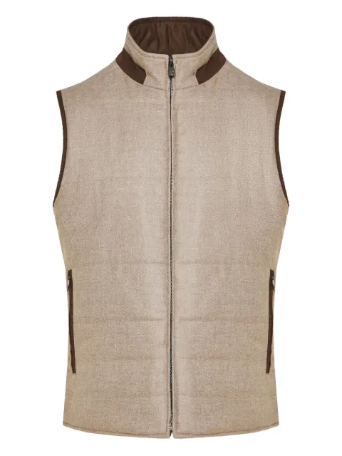 Corneliani zip padded gilet