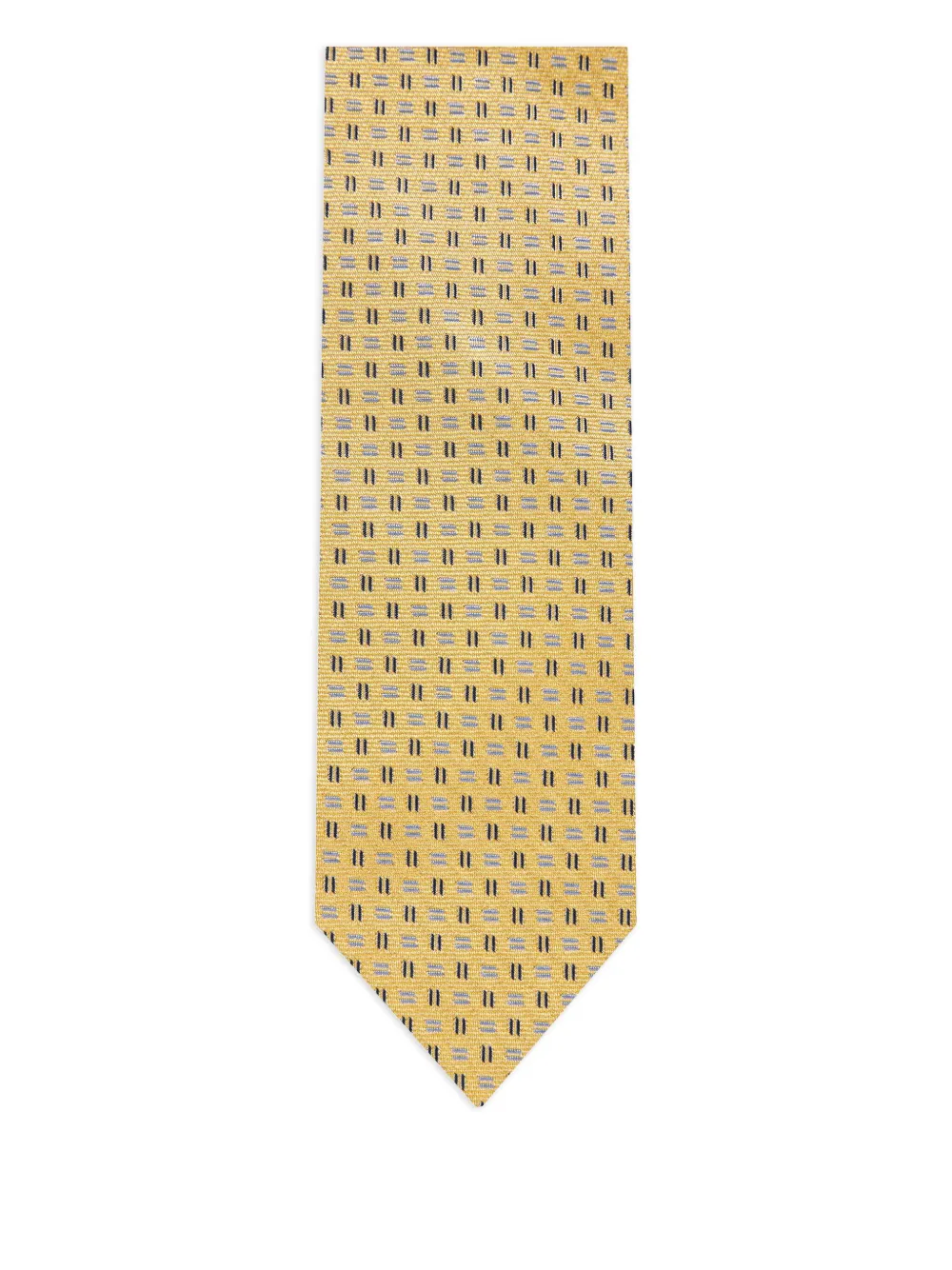 Corneliani Geometric-pattern Tie In Yellow