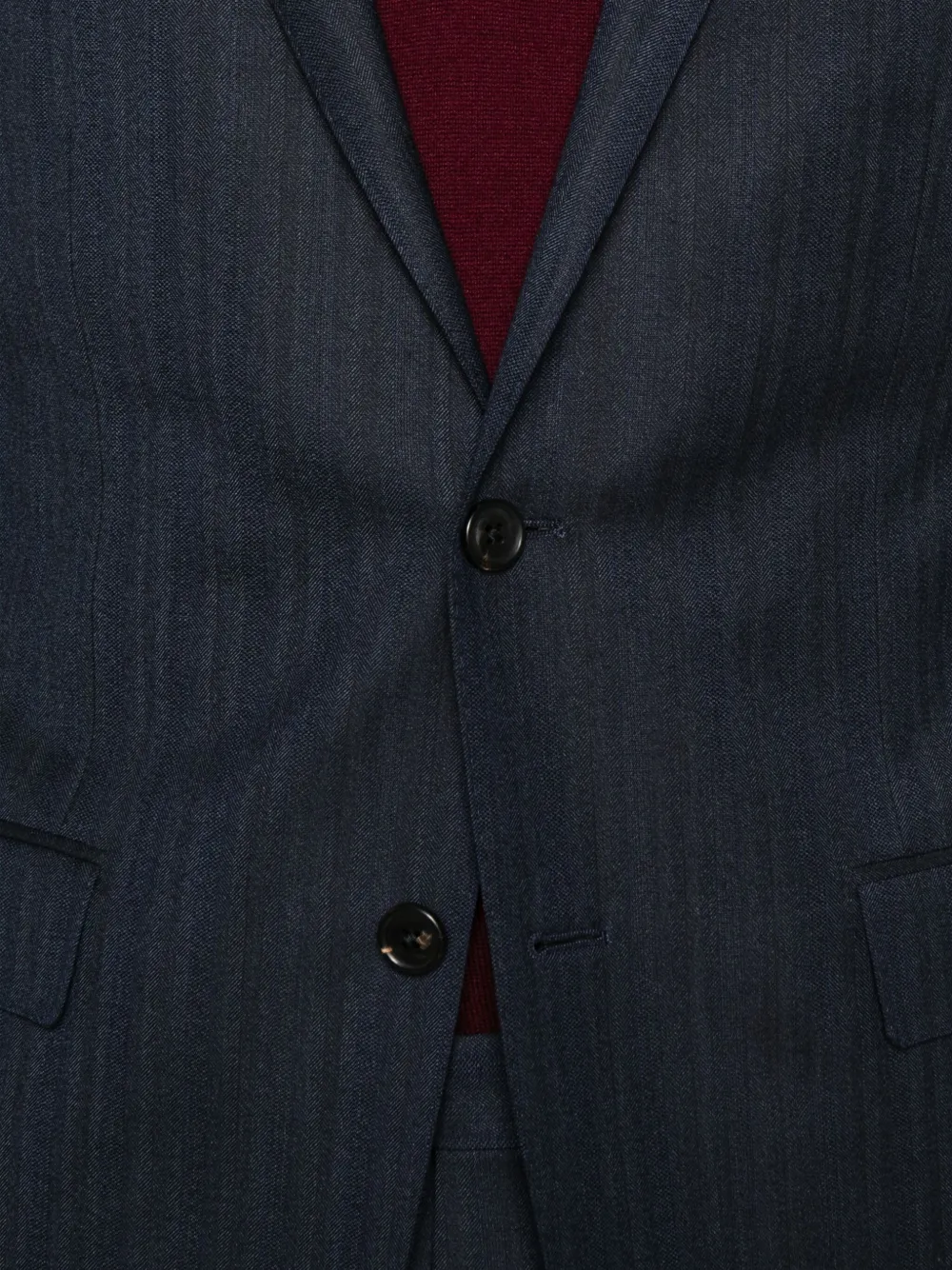 Corneliani Wollen pak met enkele rij knopen Blauw