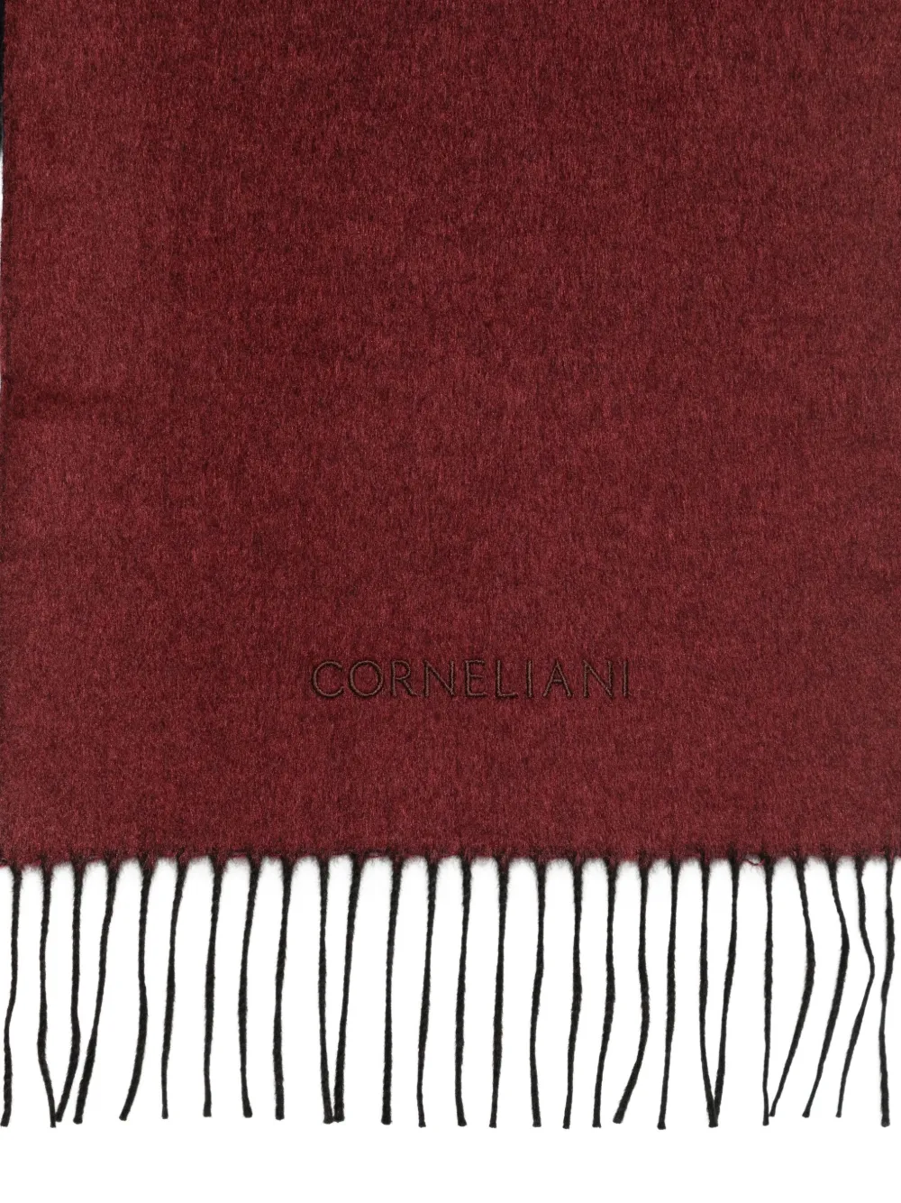 Corneliani Tweekleurige sjaal Rood