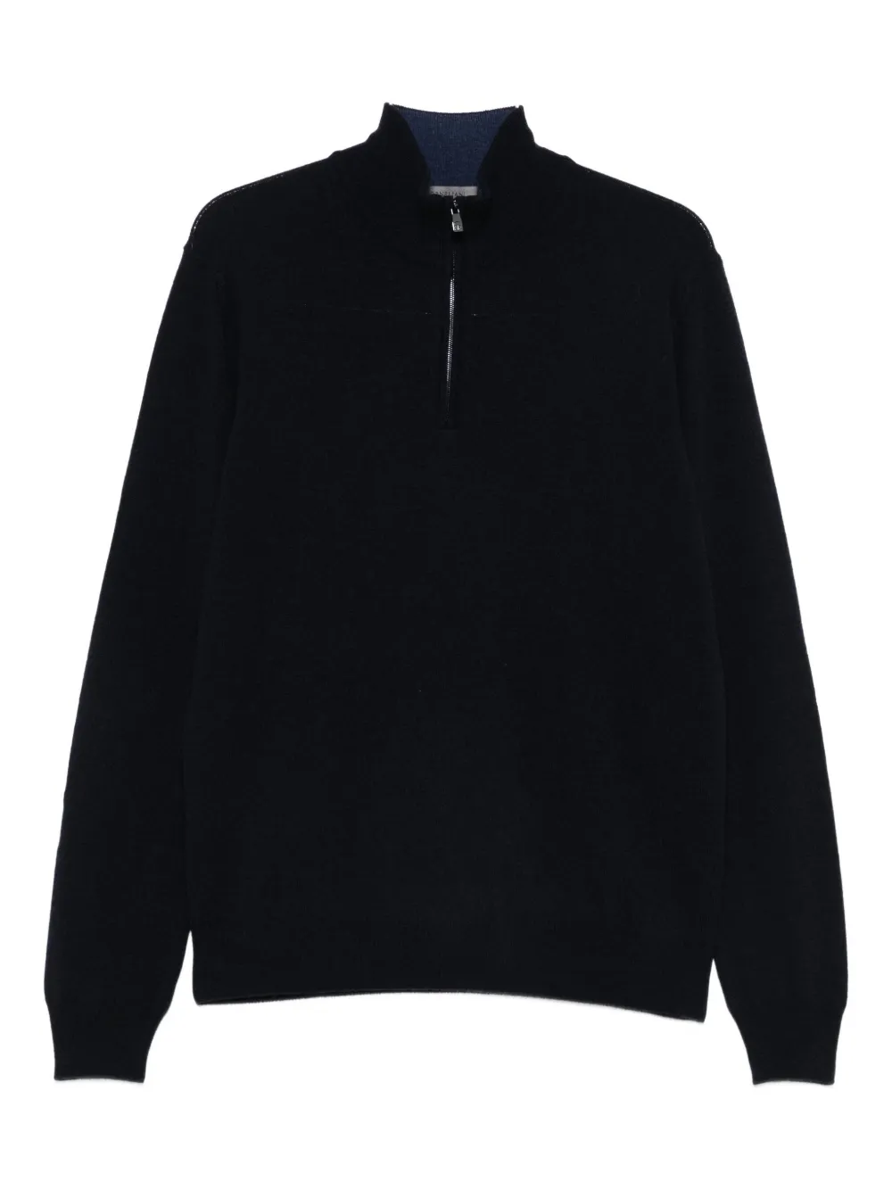 Corneliani high-neck half-zip jumper | Blue | Image 1