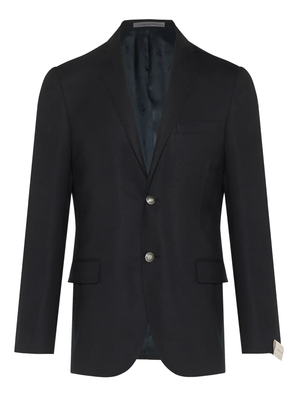 two-button textured blazer
