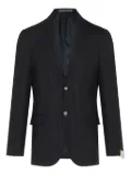 Corneliani two-button textured blazer - Black