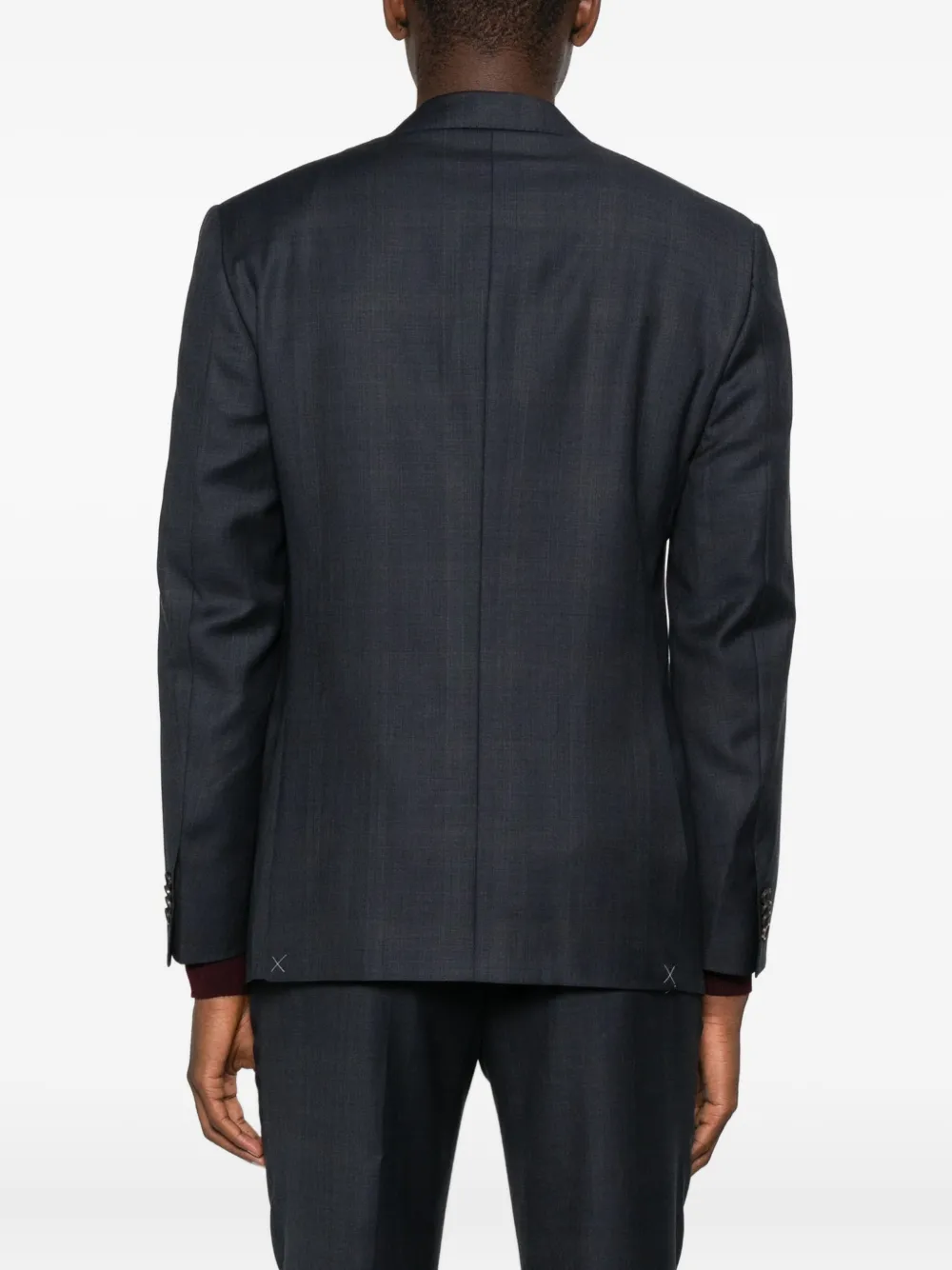 Corneliani Tweedelig pak met gekerfde revers Blauw