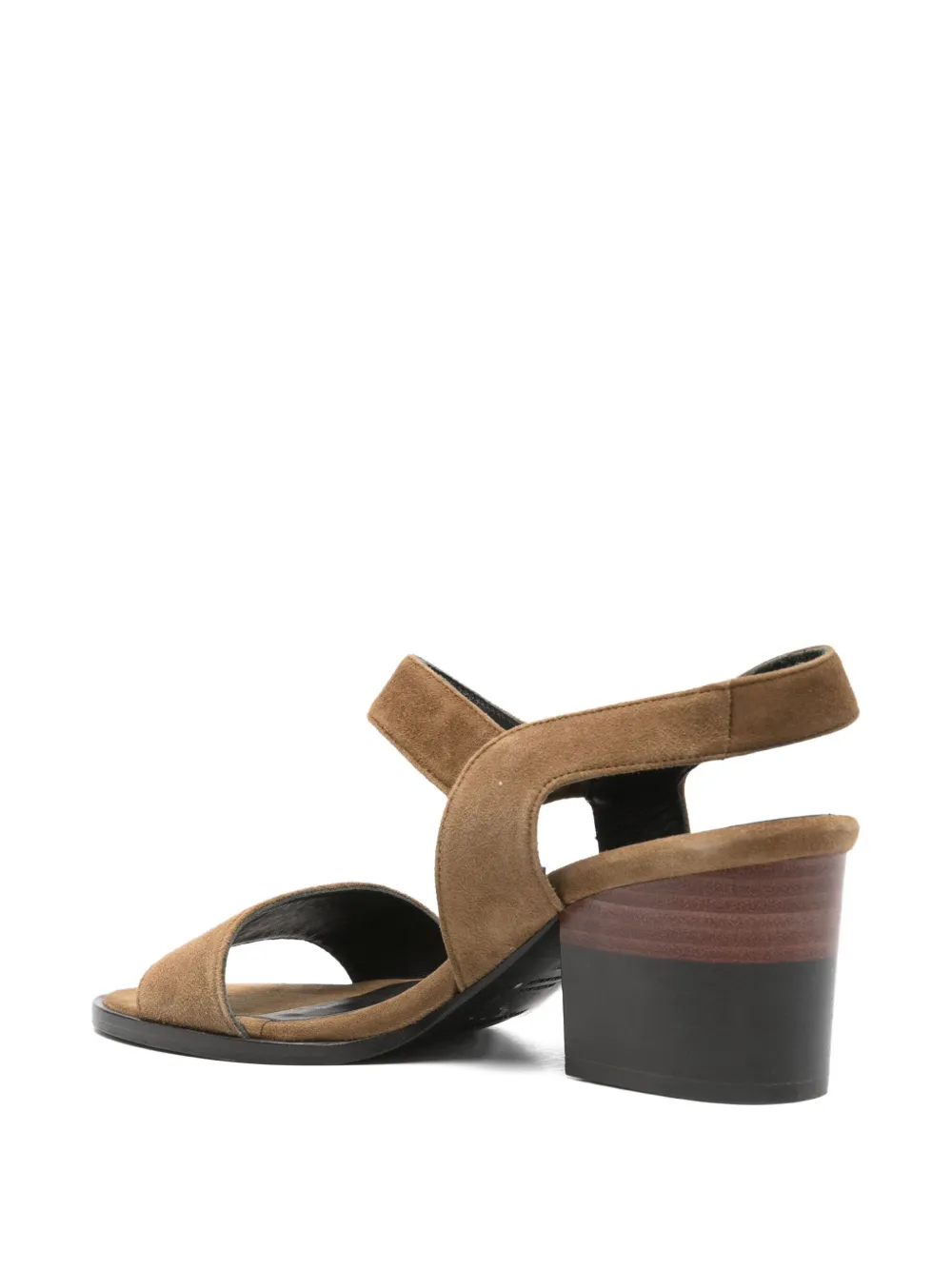 Megumi Ochi 70mm ankle-strap block-heel sandals Brown